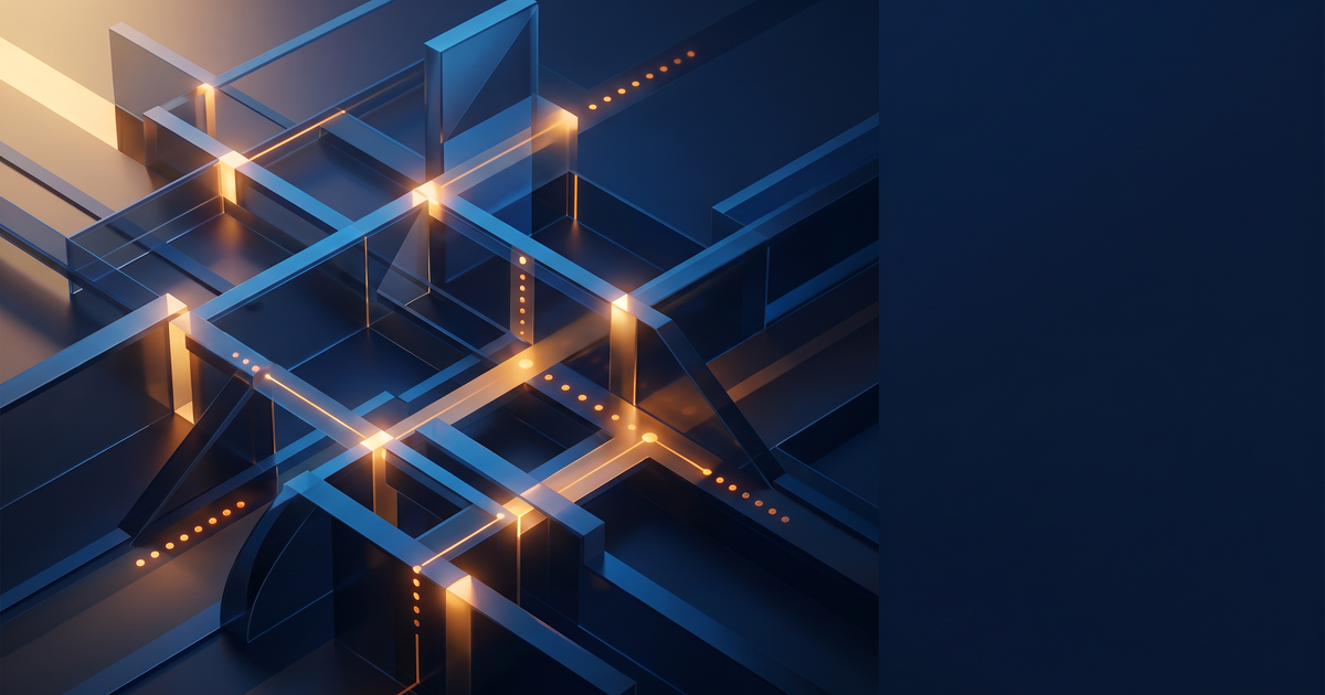 WorkSpan Alternatives 2026: editorial illustration of angular co-sell network in navy with amber convergence points