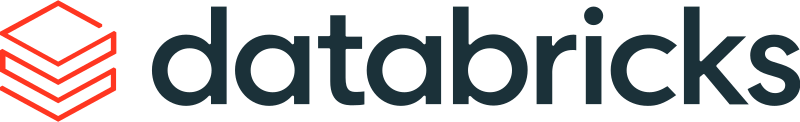 Databricks logo: orange cube icon paired with dark blue 'databricks' wordmark